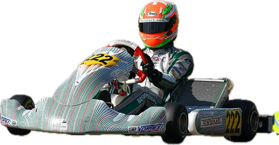 Tony Kart Fahrzeug auf der Strecke bei AK Racing